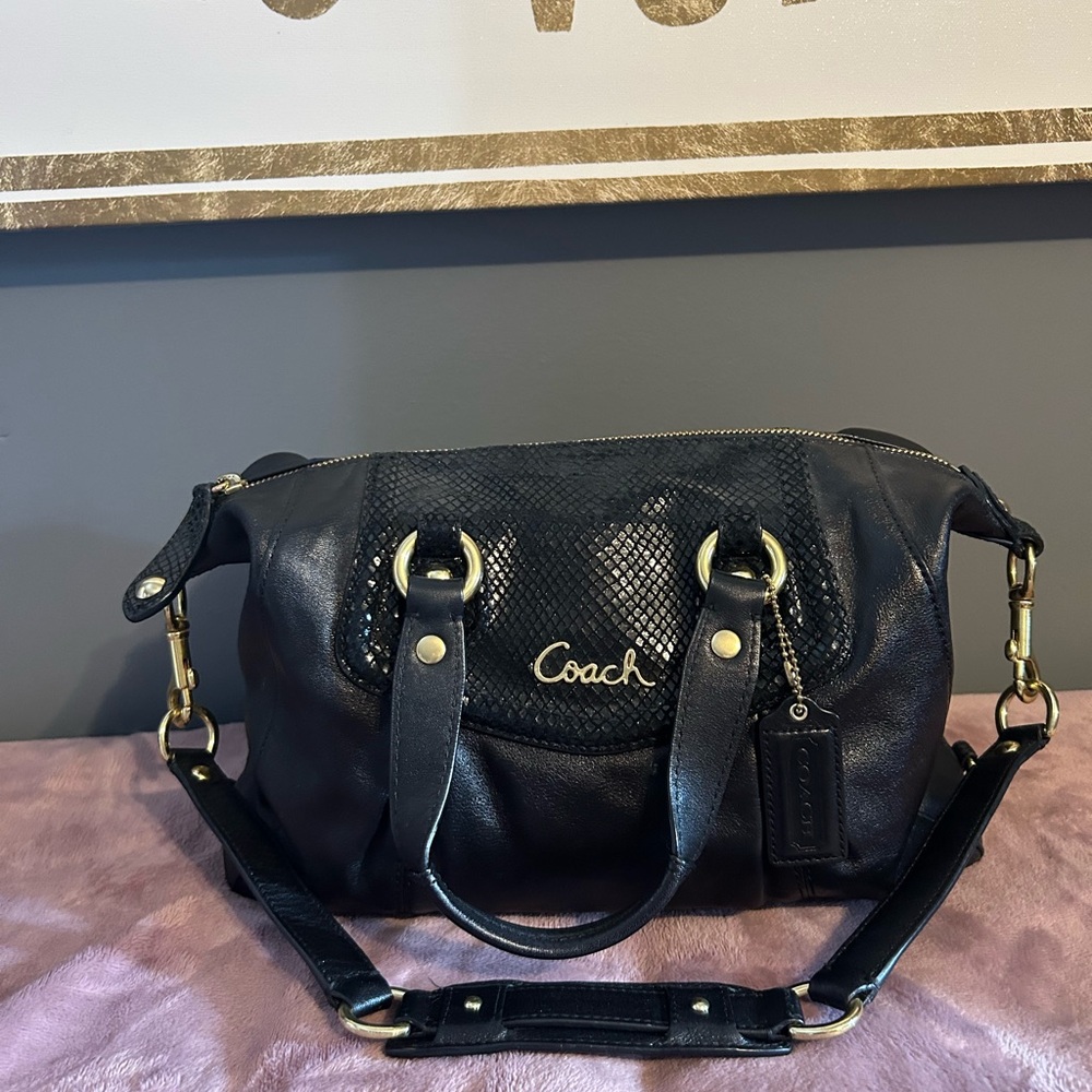 COPY - Coach Ashley Snakeskin Deltail